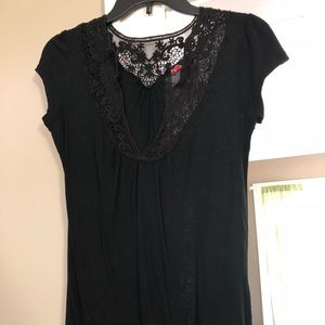 Black lace top